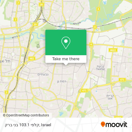 קלפי 103.1 בני ברק map