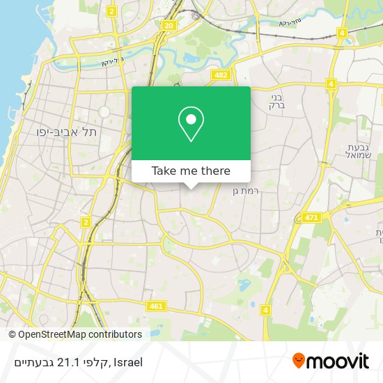 קלפי 21.1 גבעתיים map