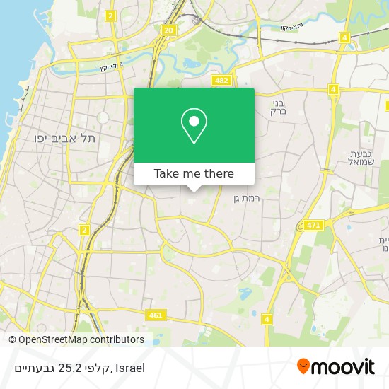 קלפי 25.2 גבעתיים map