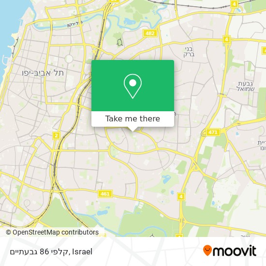 קלפי 86 גבעתיים map