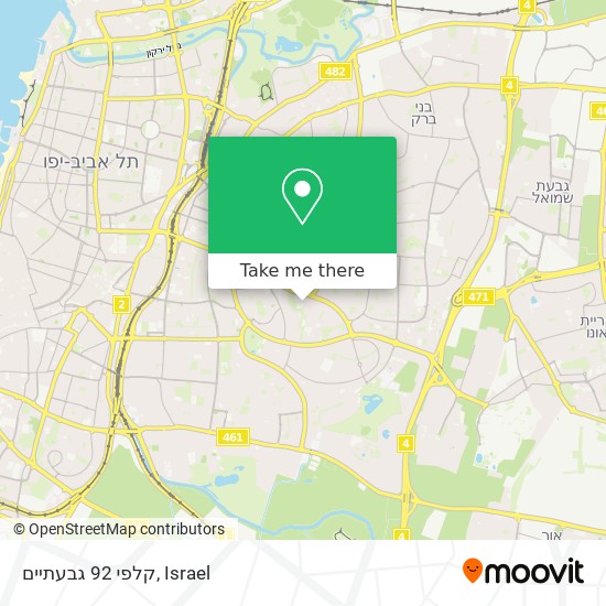 קלפי 92 גבעתיים map