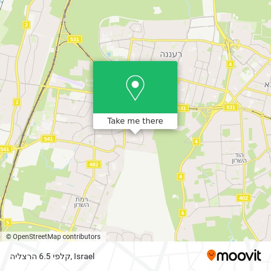 קלפי 6.5 הרצליה map