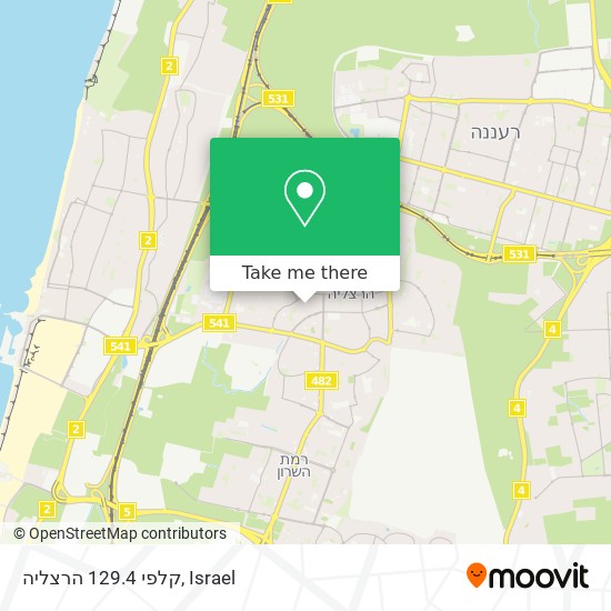 קלפי 129.4 הרצליה map