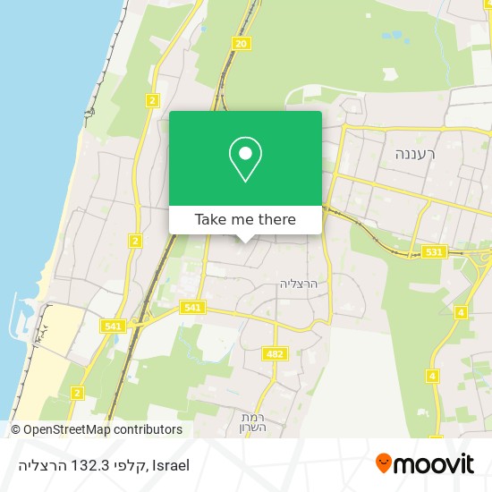 קלפי 132.3 הרצליה map