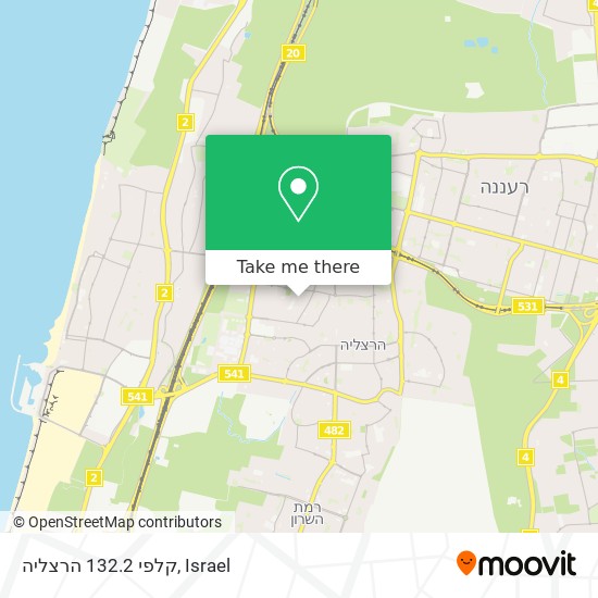 קלפי 132.2 הרצליה map