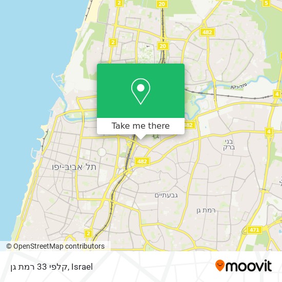 Карта קלפי 33 רמת גן