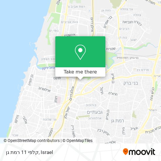 קלפי 11 רמת גן map