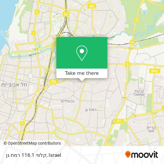 Карта קלפי 116.1 רמת גן