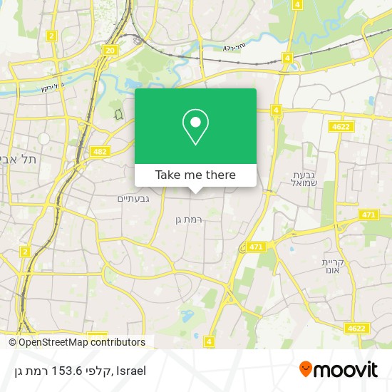 Карта קלפי 153.6 רמת גן