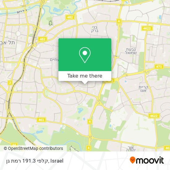 קלפי 191.3 רמת גן map