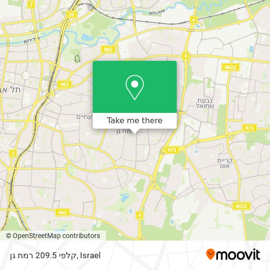 קלפי 209.5 רמת גן map