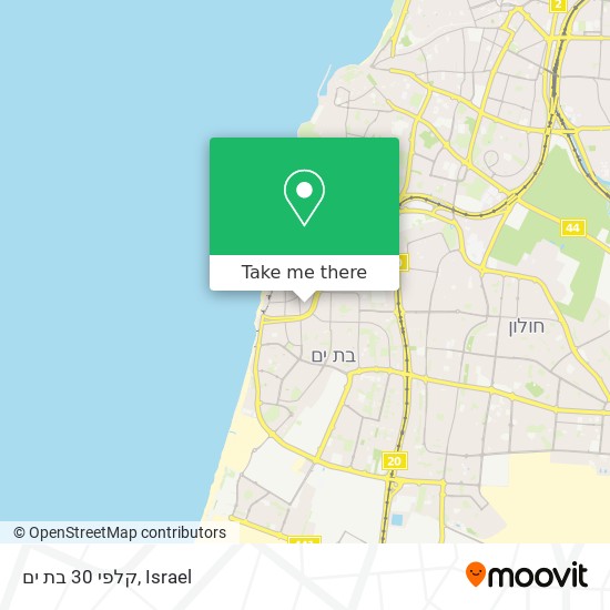 קלפי 30 בת ים map