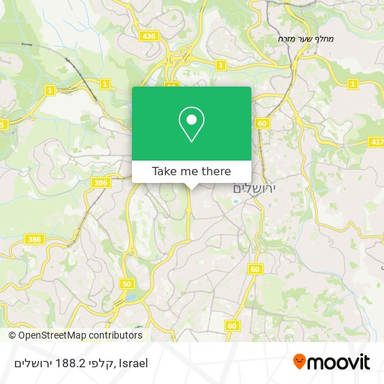 קלפי 188.2 ירושלים map