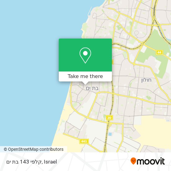 קלפי 143 בת ים map