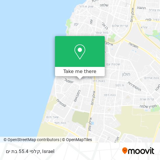 קלפי 55.4 בת ים map