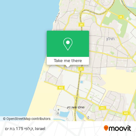 קלפי 175 בת ים map