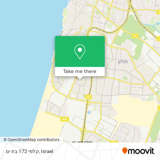 קלפי 172 בת ים map