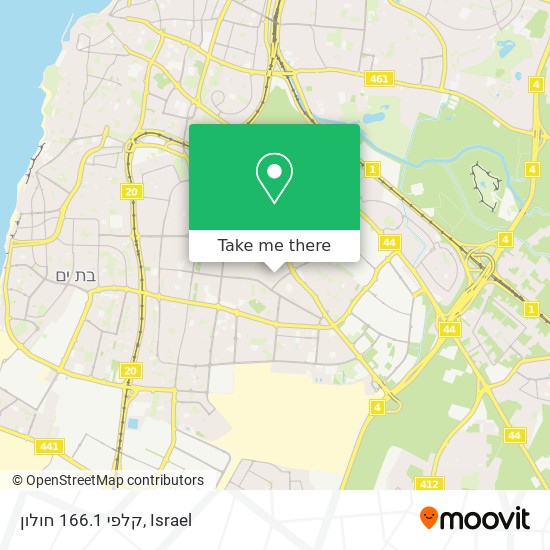 קלפי 166.1 חולון map