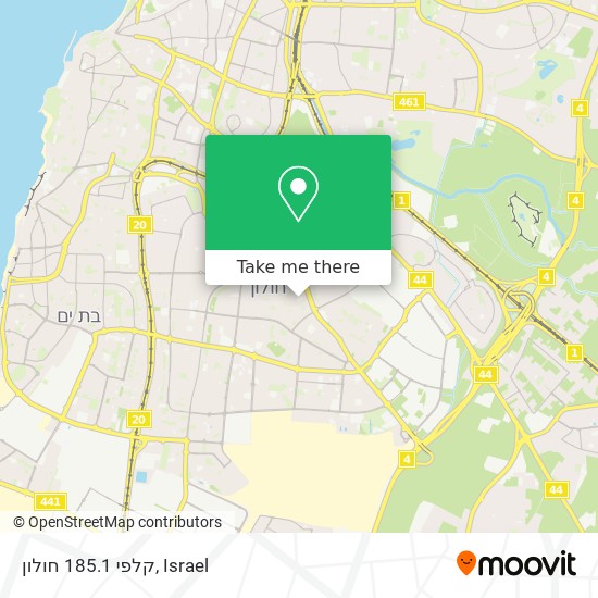 קלפי 185.1 חולון map