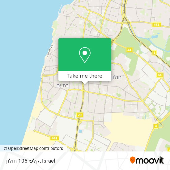 קלפי 105 חולון map