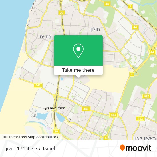 קלפי 171.4 חולון map