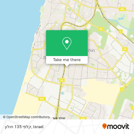 קלפי 135 חולון map