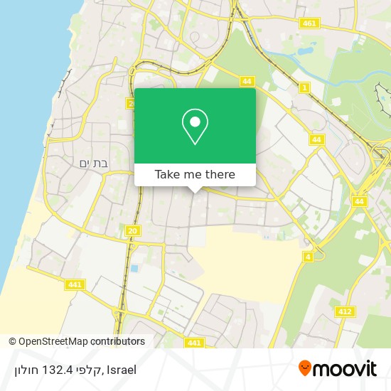 קלפי 132.4 חולון map