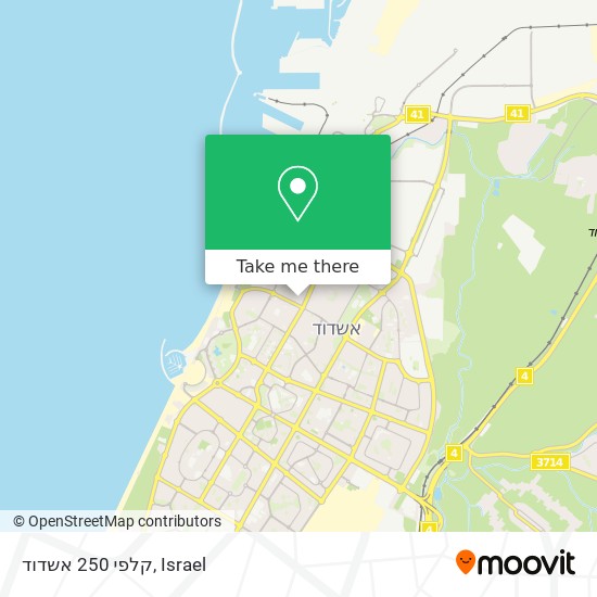 קלפי 250 אשדוד map