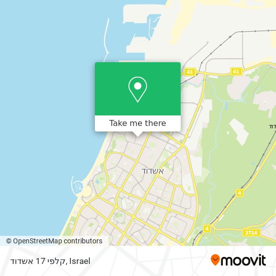 קלפי 17 אשדוד map