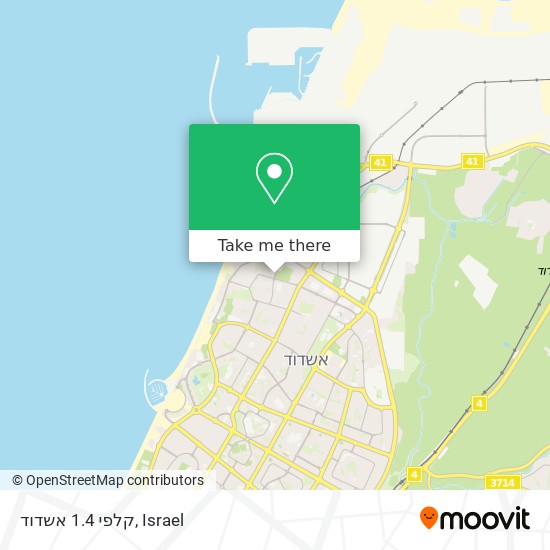 קלפי 1.4 אשדוד map