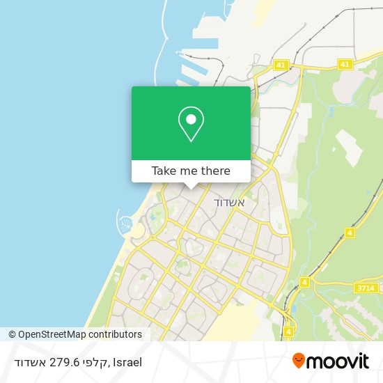 קלפי 279.6 אשדוד map