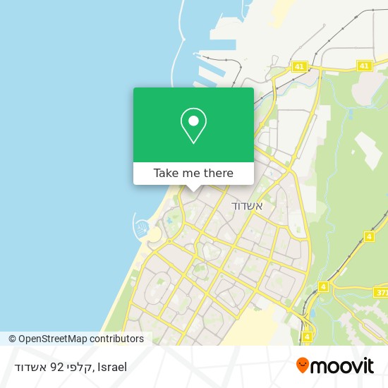 קלפי 92 אשדוד map