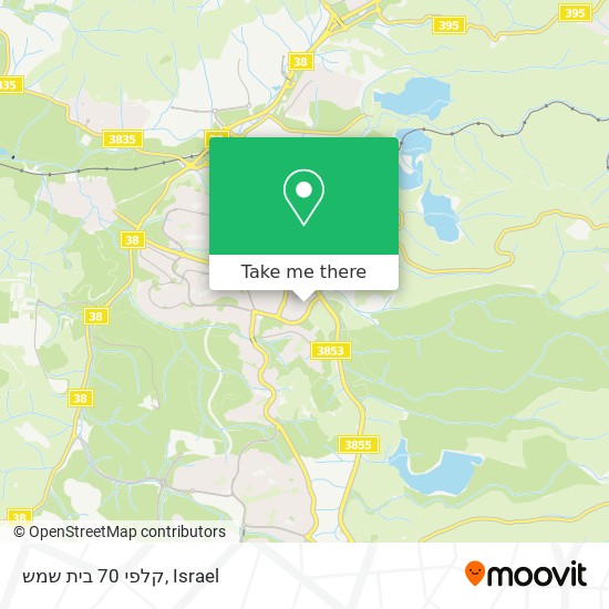 קלפי 70 בית שמש map