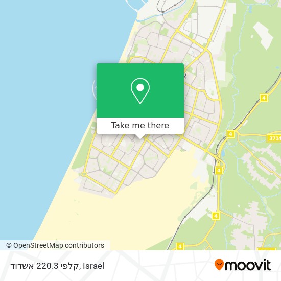 קלפי 220.3 אשדוד map