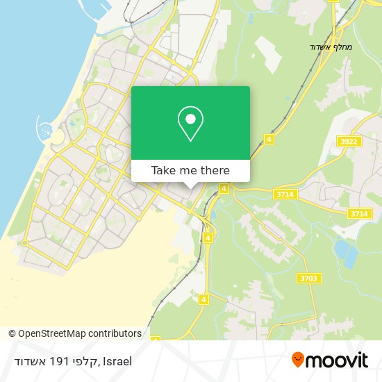 קלפי 191 אשדוד map