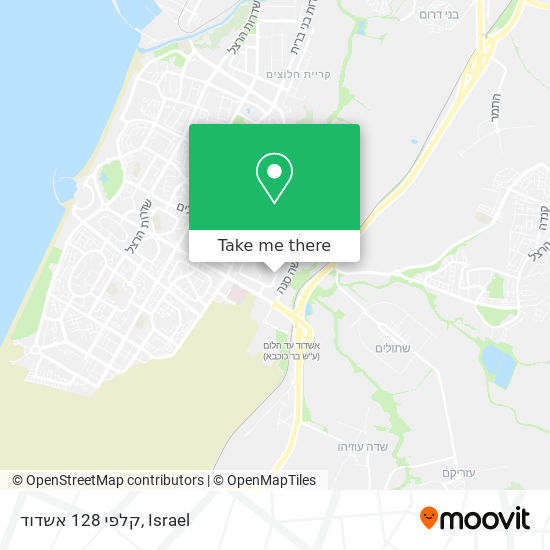 קלפי 128 אשדוד map