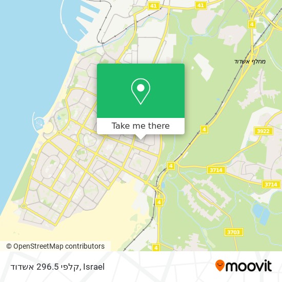 קלפי 296.5 אשדוד map