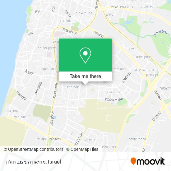 מוזיאון העיצוב חולון map