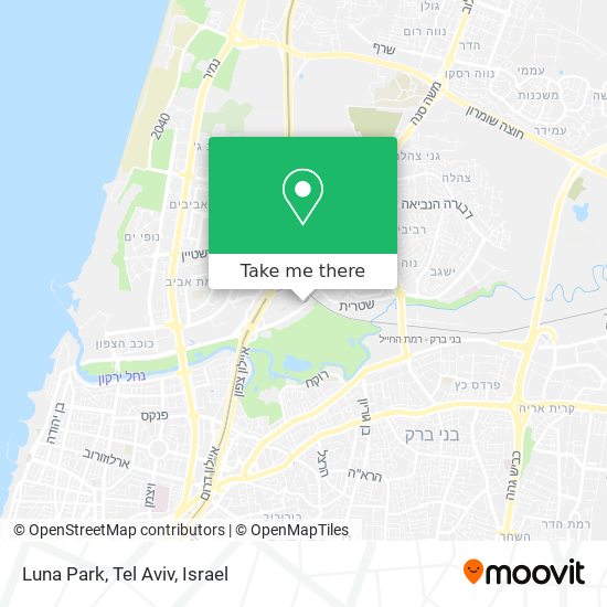 Luna Park, Tel Aviv map