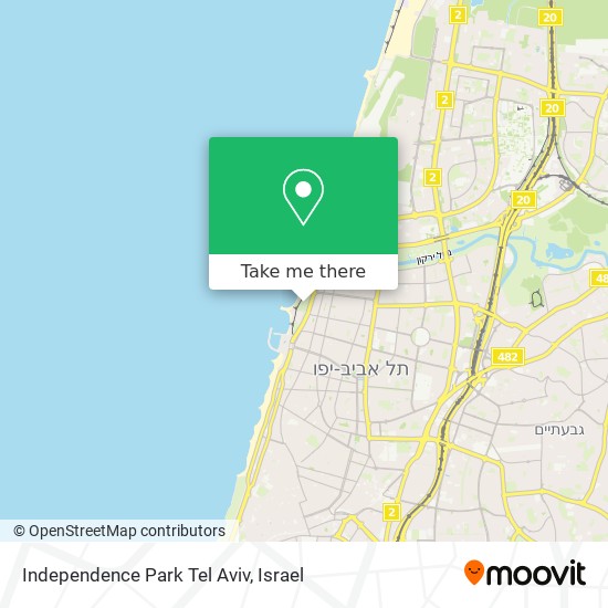 Карта Independence Park Tel Aviv
