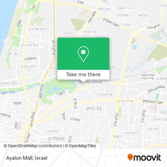 Карта Ayalon Mall