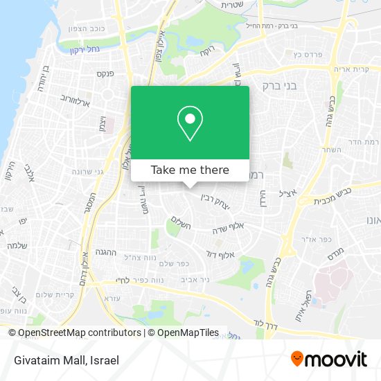 Givataim Mall map
