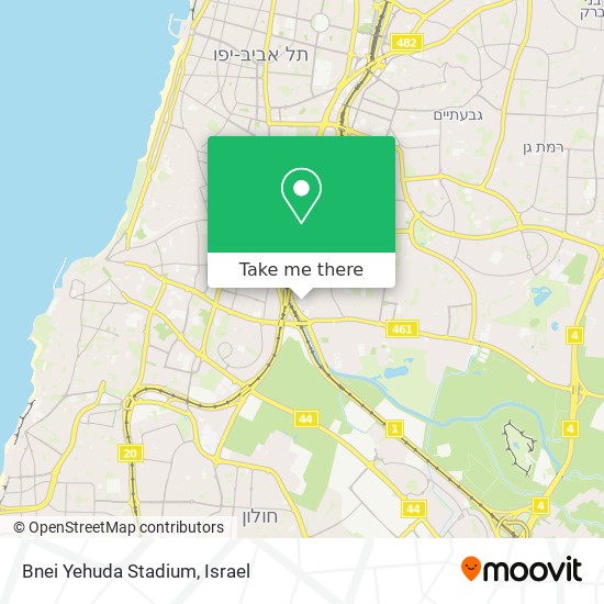 Bnei Yehuda Stadium map