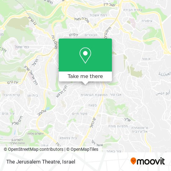 The Jerusalem Theatre map