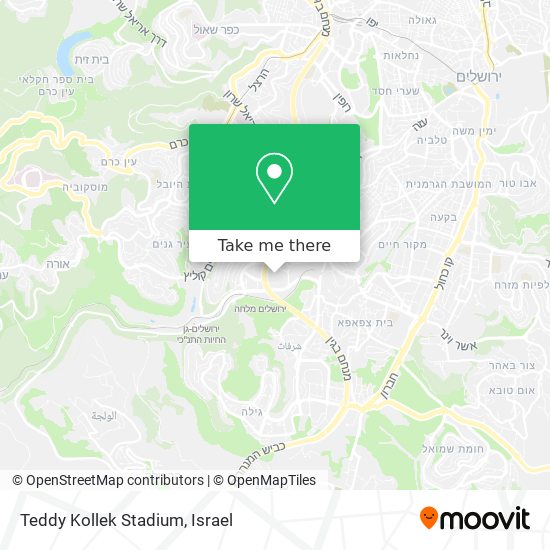 Teddy Kollek Stadium map