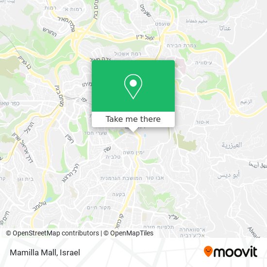 Mamilla Mall map