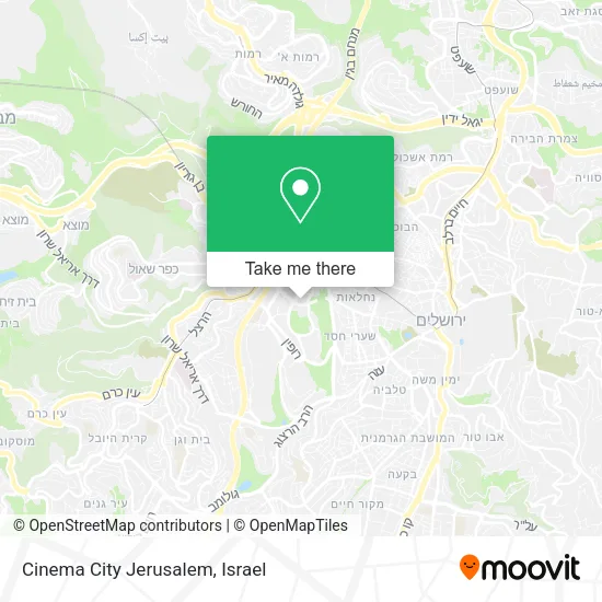 Карта Cinema City Jerusalem