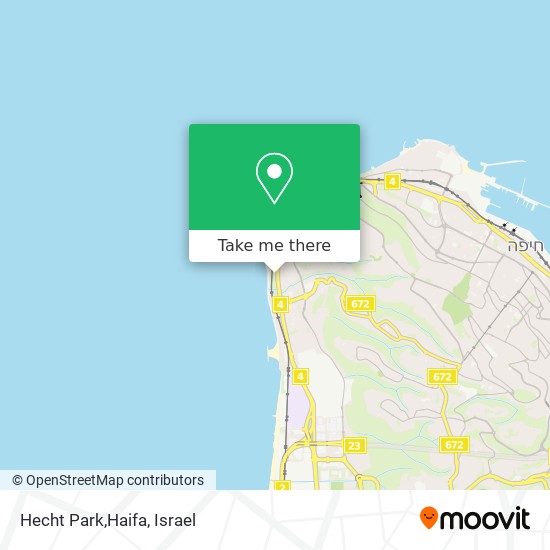 Hecht Park,Haifa map