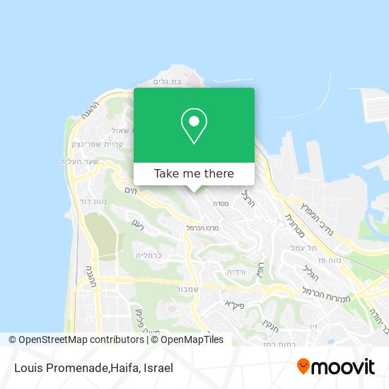 Louis Promenade,Haifa map