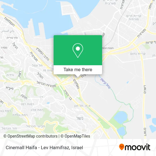 Карта Cinemall Haifa - Lev Hamifraz